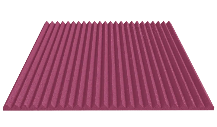1 Inch Acoustic Foam Wedge Style Panels - 13 Color Options