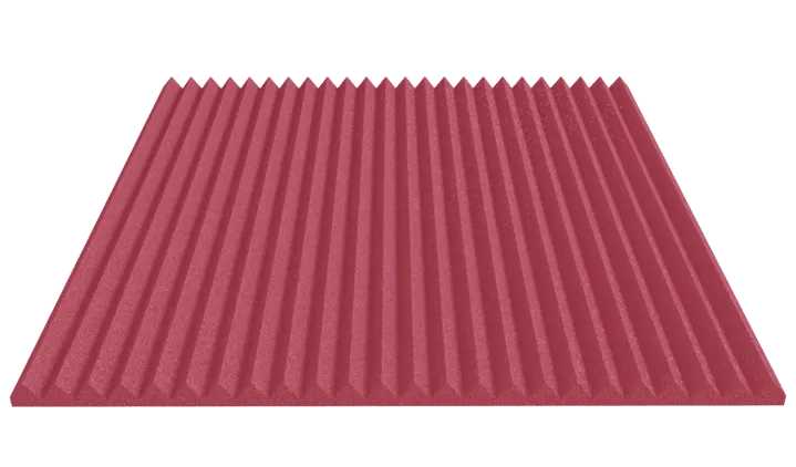 1 Inch Acoustic Foam Wedge Style Panels - 13 Color Options