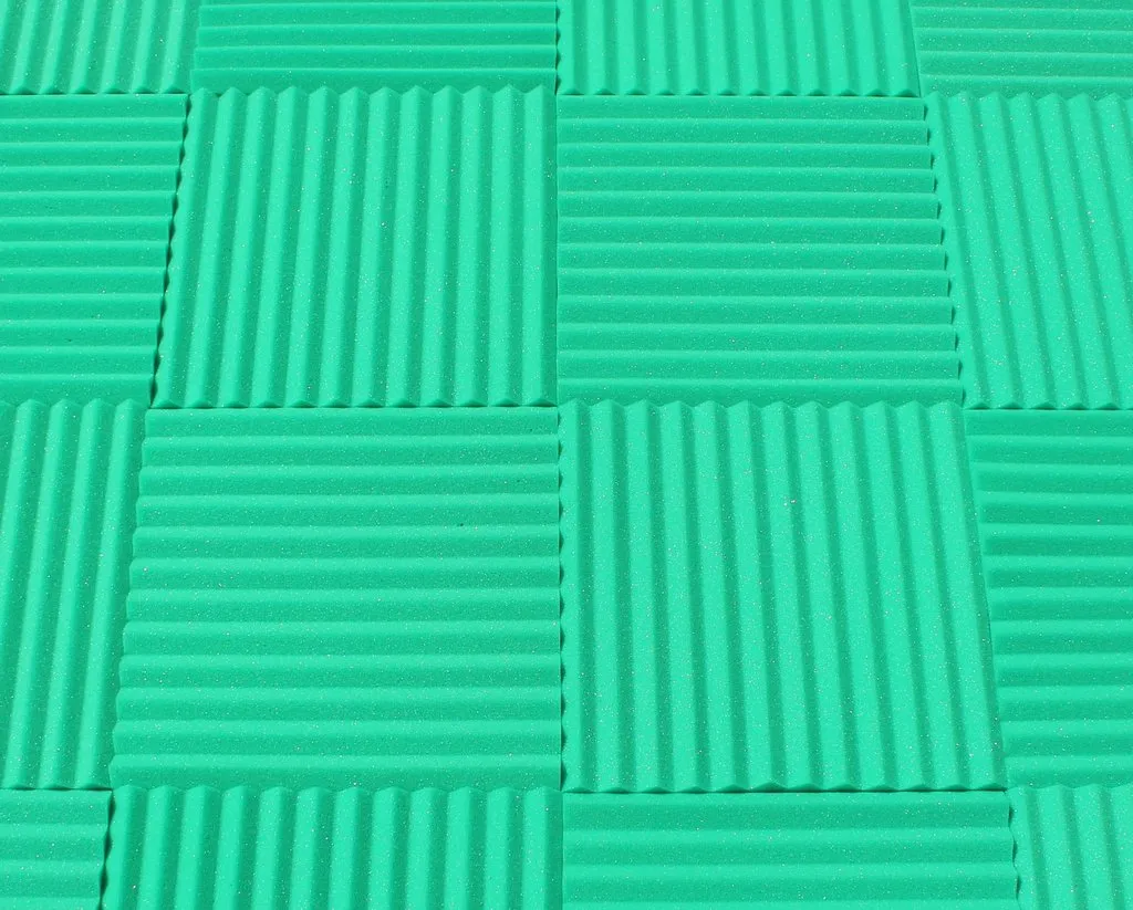 1 Inch Acoustic Foam Wedge Style Panels - 13 Color Options
