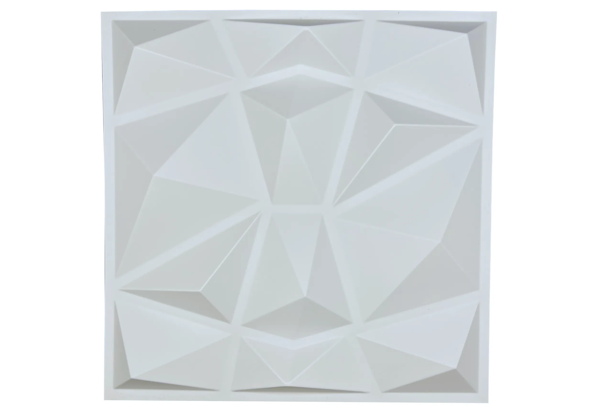 12 Pack - PVC Geometric 3D Wall Panel For Sound Diffusion - Modern 3D Design For Walls And Ceilings