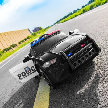 12V Kids Ride On Car ,Police sports car, 2.4GHZ Remote Control, LED Lights