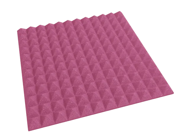 2 Inch Acoustic Foam Pyramid Style Panels - 13 Color Options