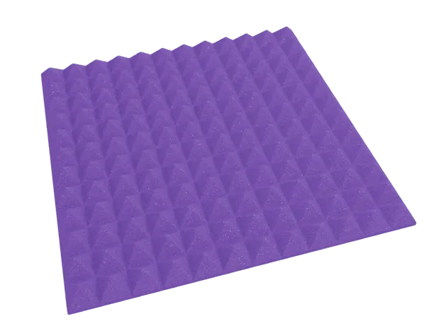 2 Inch Acoustic Foam Pyramid Style Panels - 13 Color Options