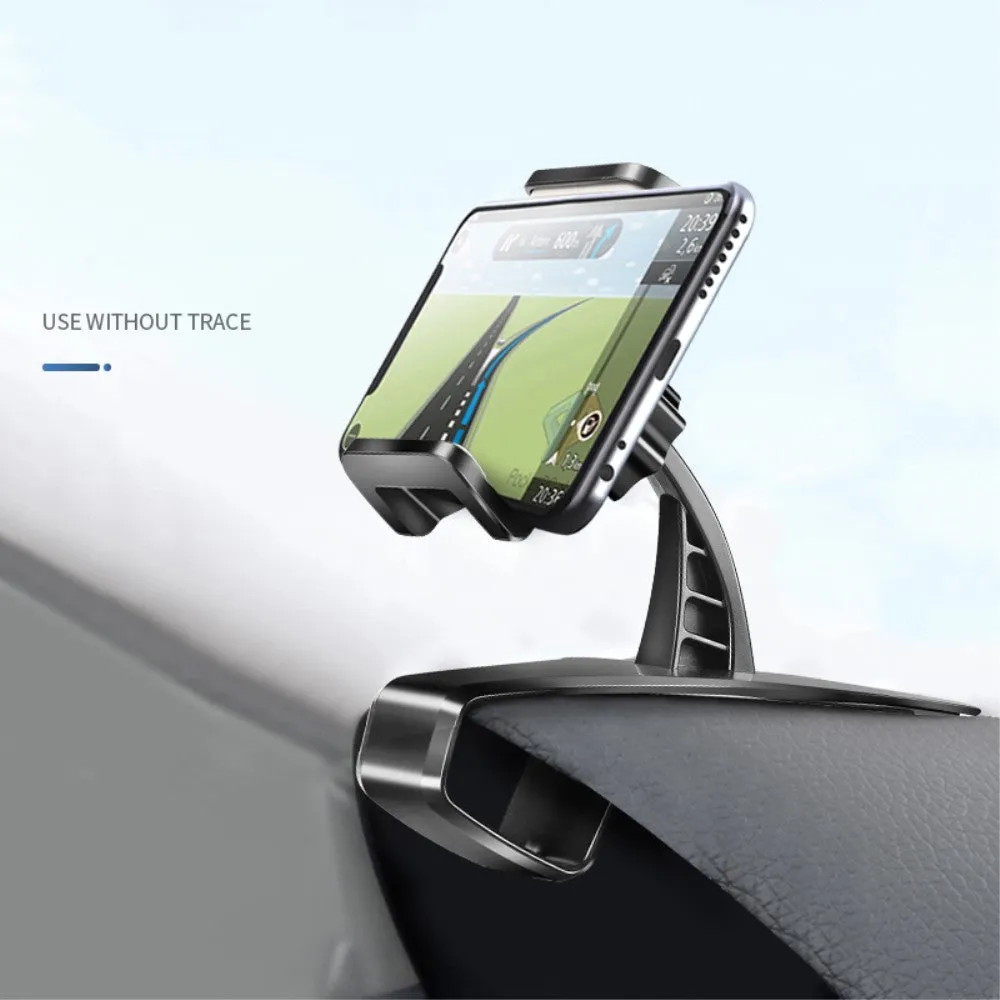 3 in 1 Car GPS Smartphone Holder: Dashboard / Visor Clamp   AC Grid Clip for BLU Studio 6.0 HD, D650a - Black