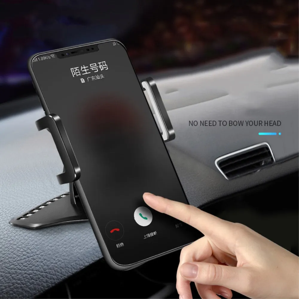 3 in 1 Car GPS Smartphone Holder: Dashboard / Visor Clamp   AC Grid Clip for BLU Studio J5 - Black