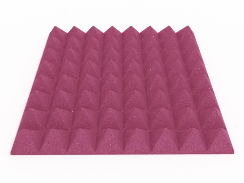 3 Inch Acoustic Foam Pyramid Style Panels - 13 Color Options
