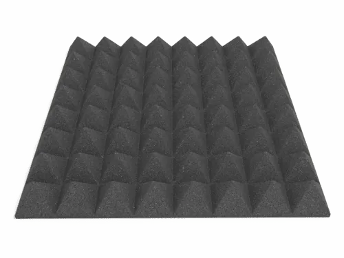 3 Inch Acoustic Foam Pyramid Style Panels - 13 Color Options