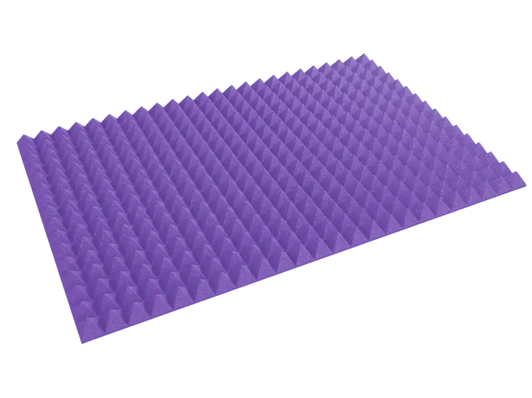 3 Inch Acoustic Foam Pyramid Style Panels - 13 Color Options