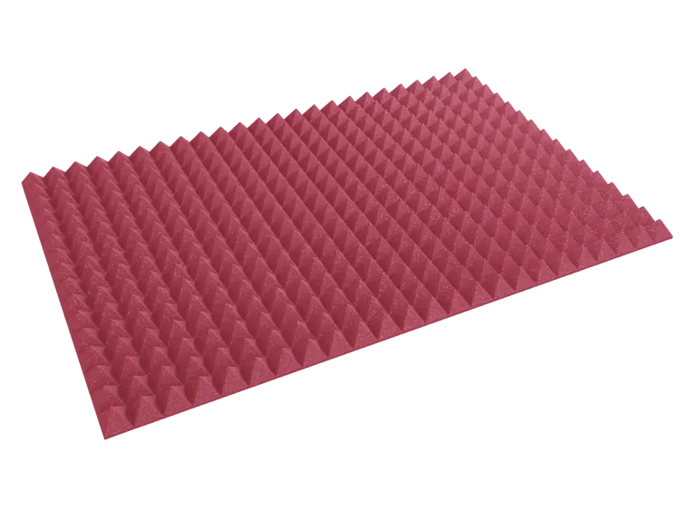 3 Inch Acoustic Foam Pyramid Style Panels - 13 Color Options