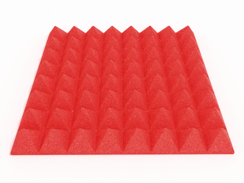 3 Inch Acoustic Foam Pyramid Style Panels - 13 Color Options