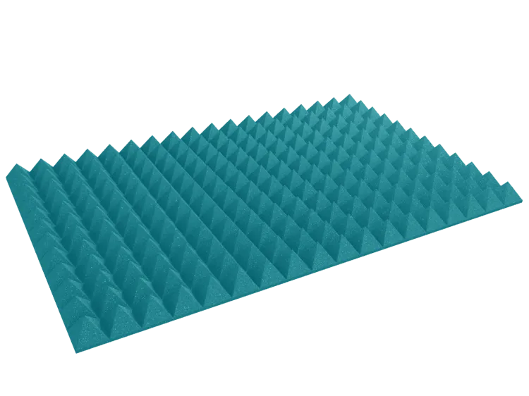4 Inch Acoustic Foam Pyramid Style Panels - 13 Color Options