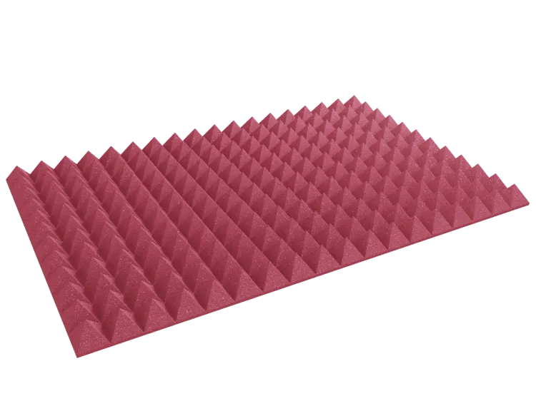 4 Inch Acoustic Foam Pyramid Style Panels - 13 Color Options