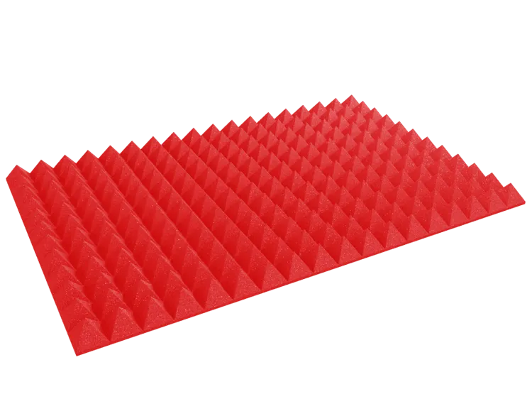 4 Inch Acoustic Foam Pyramid Style Panels - 13 Color Options