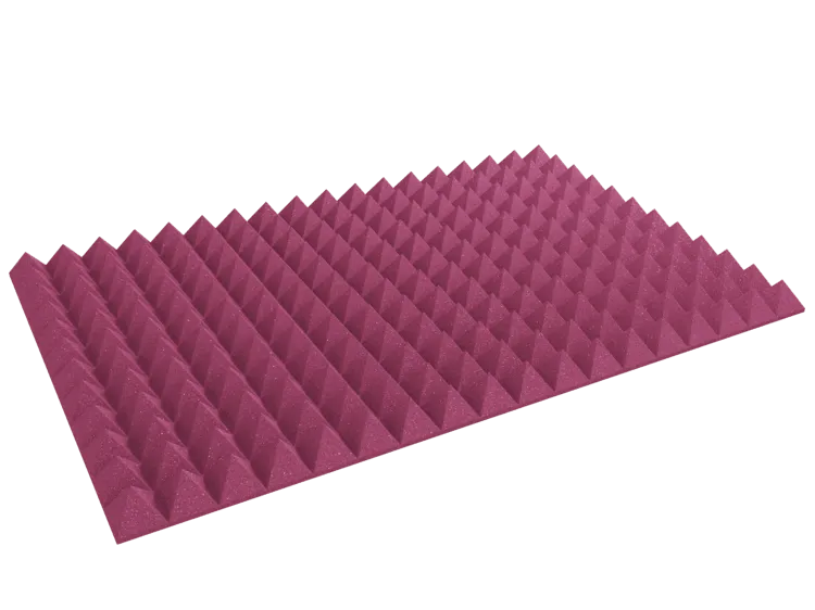 4 Inch Acoustic Foam Pyramid Style Panels - 13 Color Options