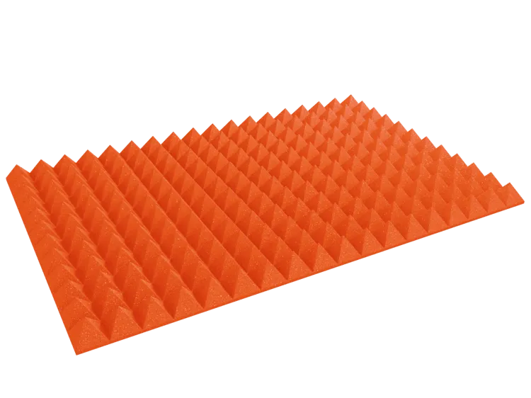 4 Inch Acoustic Foam Pyramid Style Panels - 13 Color Options