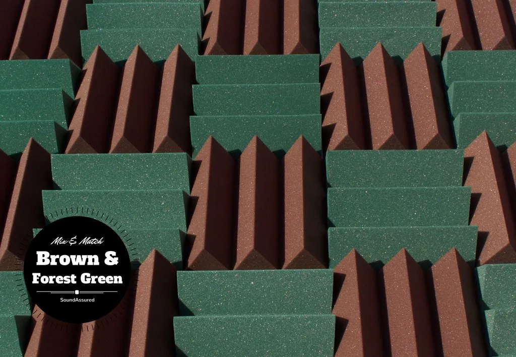 4 Inch Acoustic Foam Wedge Style Panels - 13 Color Options