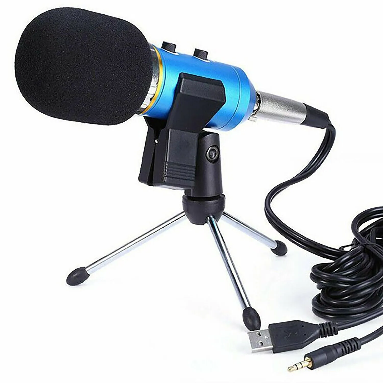 5 Core 2Pcs Adjustable Desktop Microphone Stand Mini Tripod Tabletop