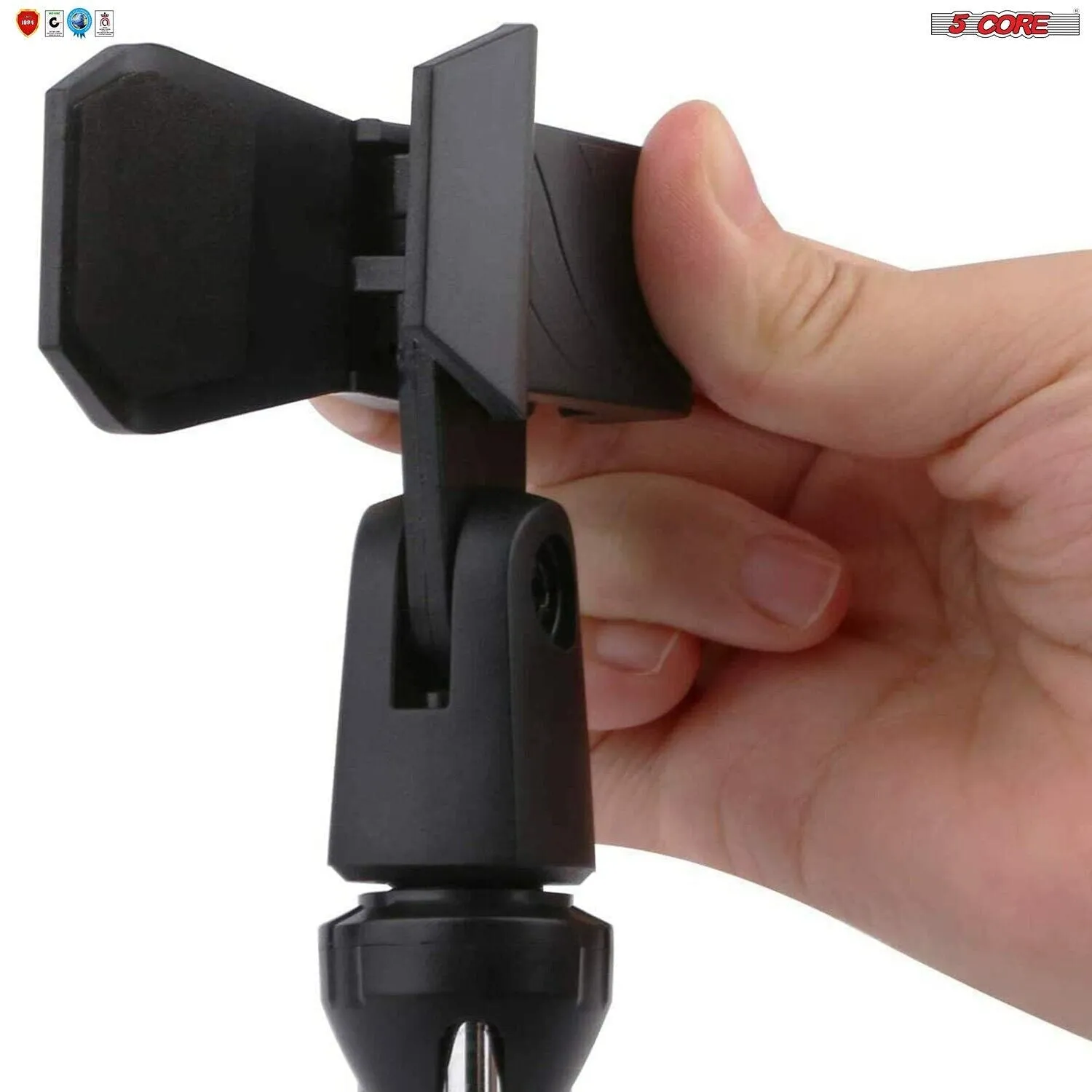 5 Core 2Pcs Adjustable Desktop Microphone Stand Mini Tripod Tabletop