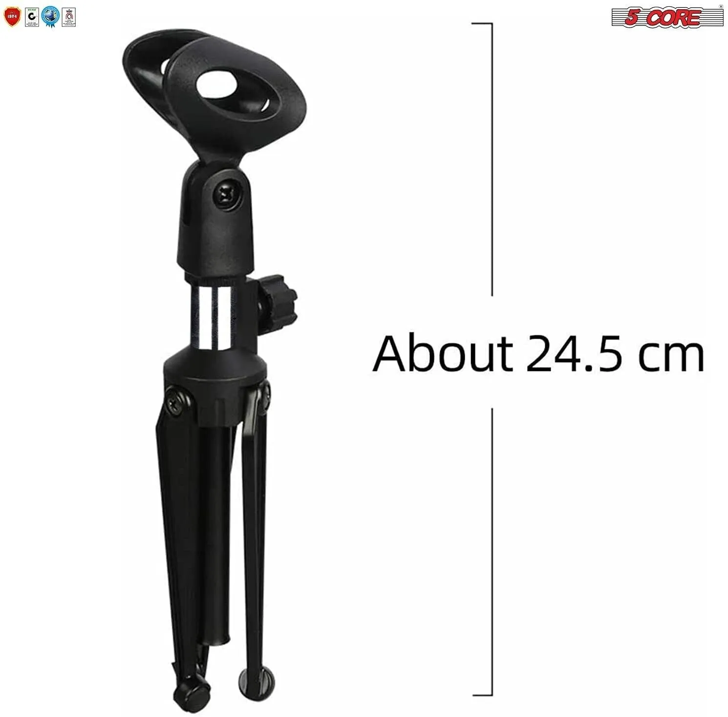 5 Core Premium Mini Microphone Stand Tripod Universal Adjustable Desk