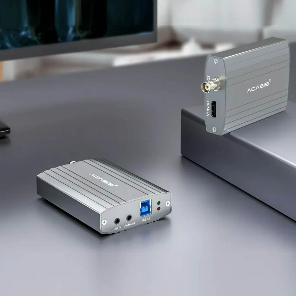 Acasis 2 Channel HDMI/SDI 4K 30Hz Input USB 3.0 Video Capture Card