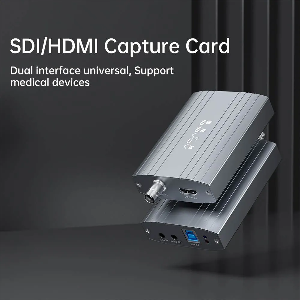 Acasis 2 Channel HDMI/SDI 4K 30Hz Input USB 3.0 Video Capture Card