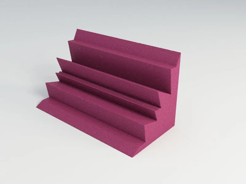 Acoustic Foam Bass Traps - 12x12x24 Inch - 13 Color Options