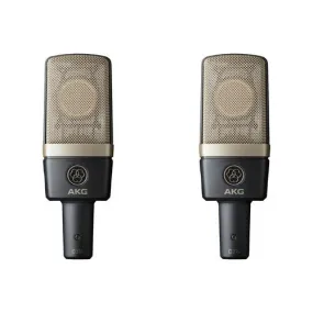 AKG C314 Stereo Matched Pair Akgc314 Multi-Pattern Condenser Microphone