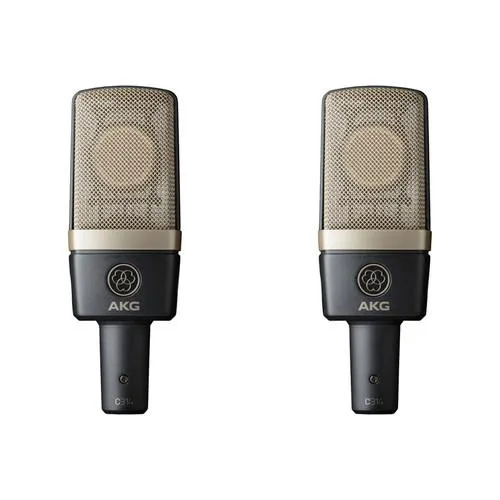 AKG C314 Stereo Matched Pair Akgc314 Multi-Pattern Condenser Microphone