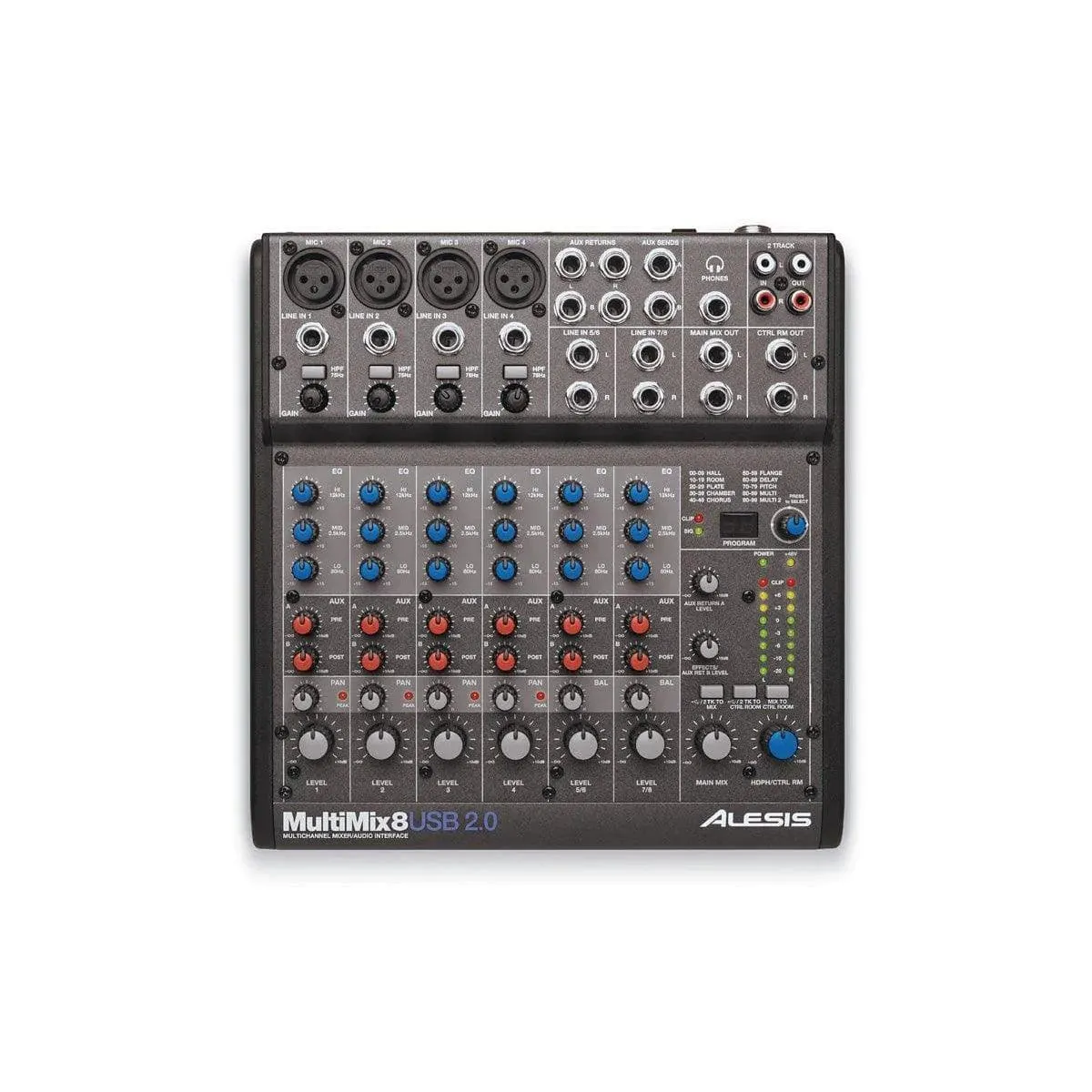 Alesis MultiMix 8 USB FX 8-Channel Mixer with Effects & USB Audio Interface