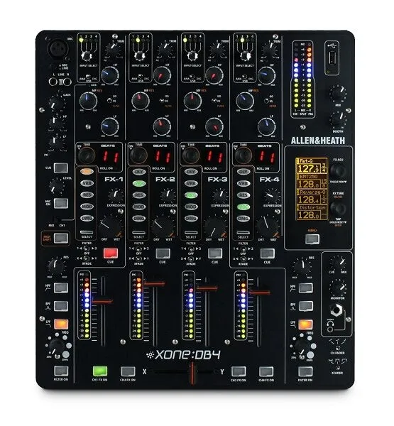 Advanced Allen & Heath Xone DB4 Digital DJ Mixer with Integrated FX