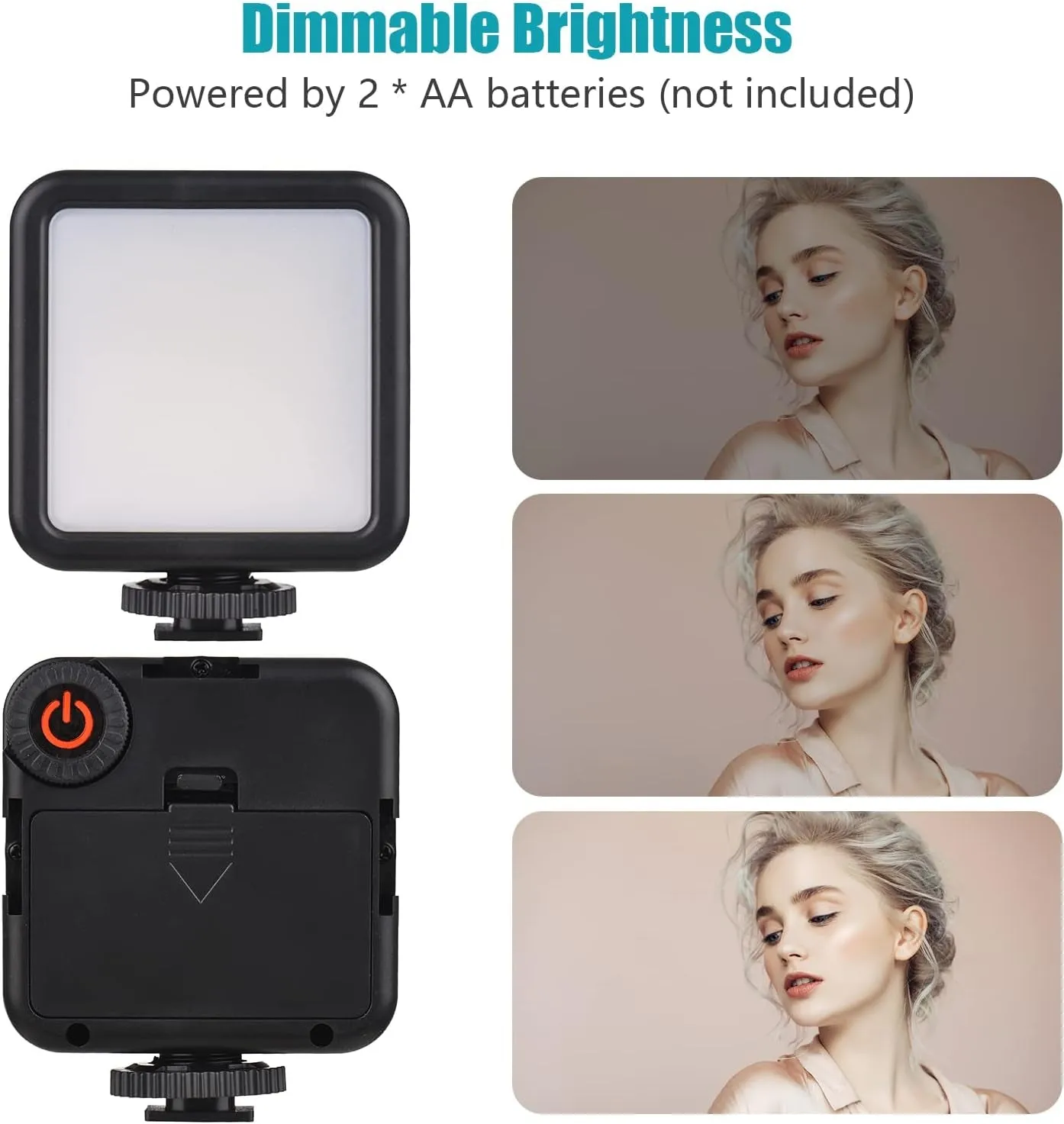 Andoer Smartphone Vlog Kit Mini LED Video Light   Cardioid Microphone   Extendable Phone Clip   Tripod with Adjustable Brightness for Live Stream Vlog Video Shooting Video Conference Selfie