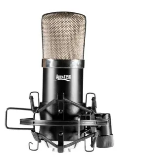 Apex 435B Compact Studio Condenser Mic with Case - Black