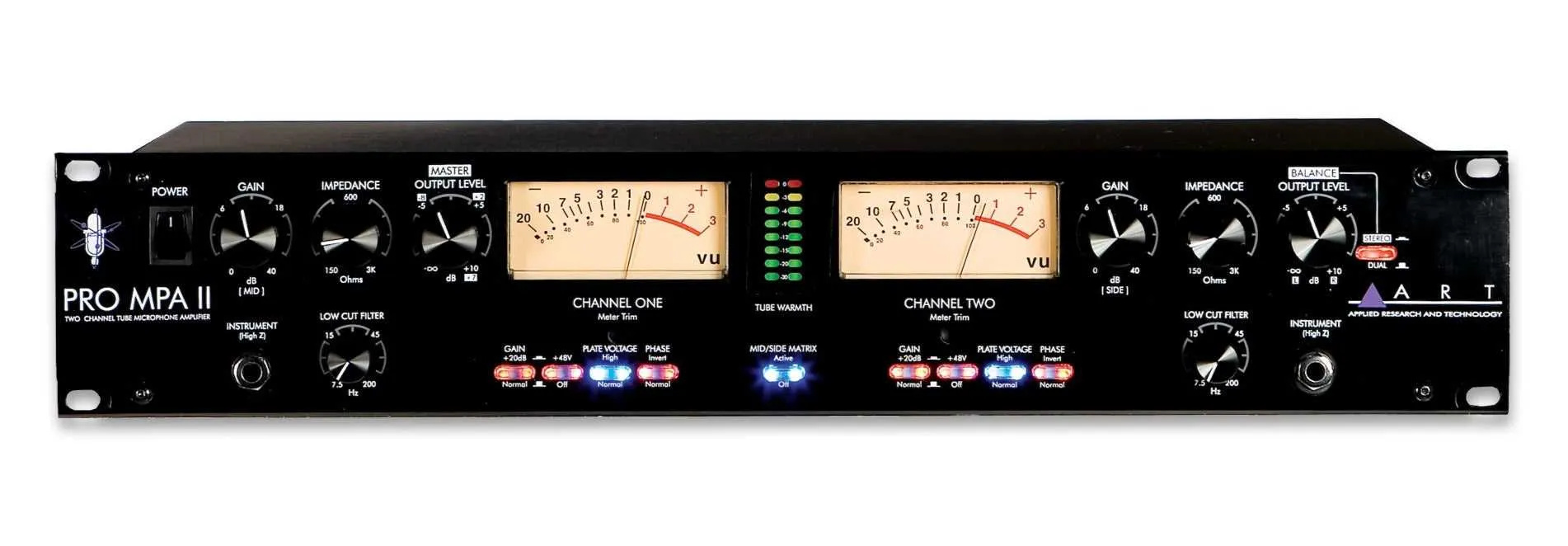 ART Pro MPA II 2-channel Tube Microphone Preamplifier