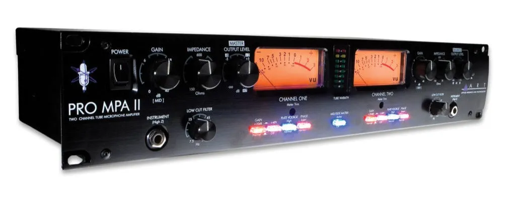 ART Pro MPA II 2-channel Tube Microphone Preamplifier