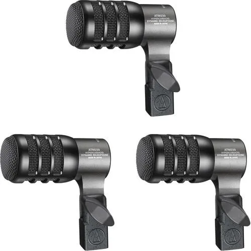 Audio-Technica ATM 230PK Hypercardioid Dynamic Instrument Microphone 3-Pack