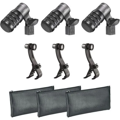 Audio-Technica ATM 230PK Hypercardioid Dynamic Instrument Microphone 3-Pack