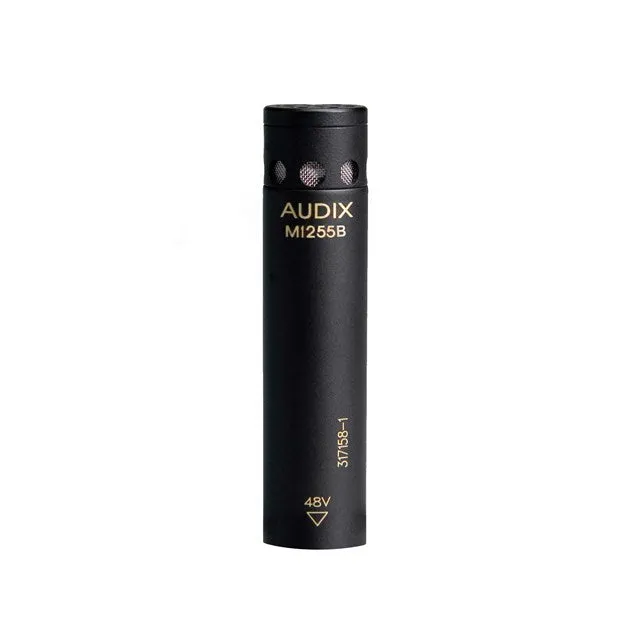 Audix Microphones M1255BS Miniaturized Condenser Microphone with Supercardioid Capsule, High Output
