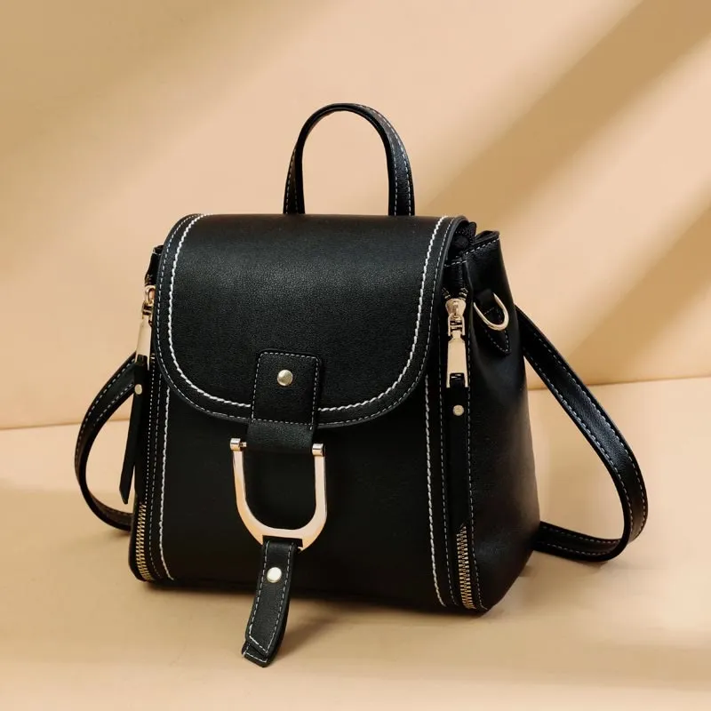 Backpack For Women Large Capacity Retro Vintage Multi-Function Crossbody Bag