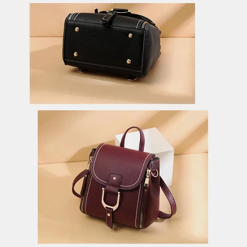 Backpack For Women Large Capacity Retro Vintage Multi-Function Crossbody Bag