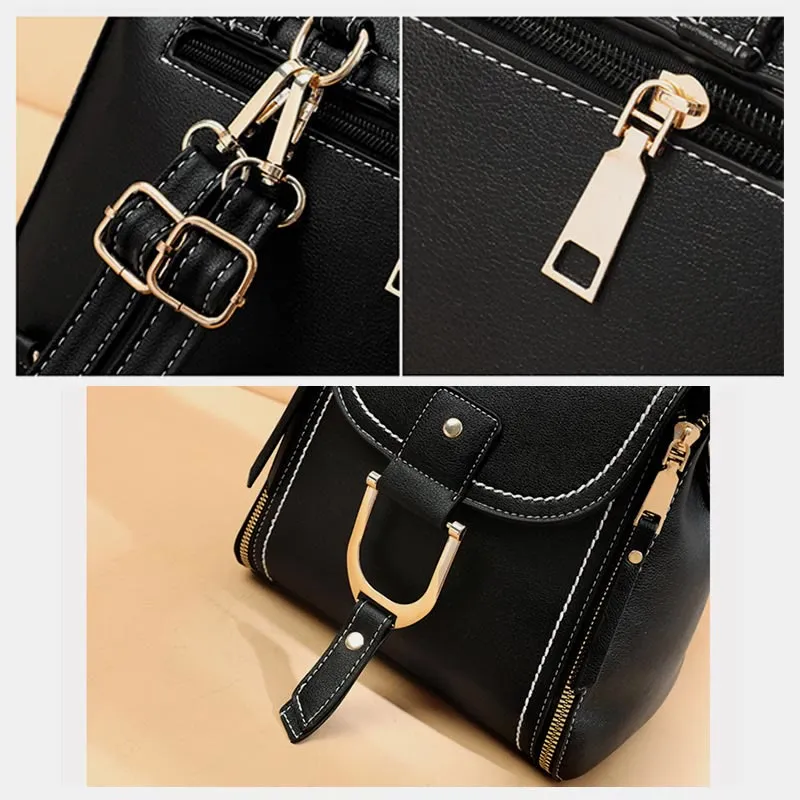Backpack For Women Large Capacity Retro Vintage Multi-Function Crossbody Bag