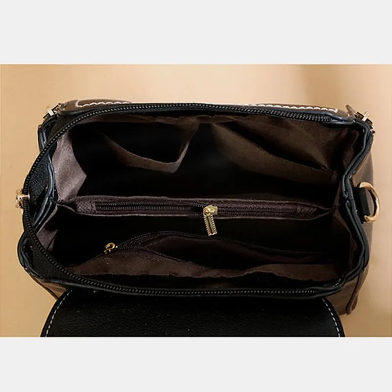 Backpack For Women Large Capacity Retro Vintage Multi-Function Crossbody Bag