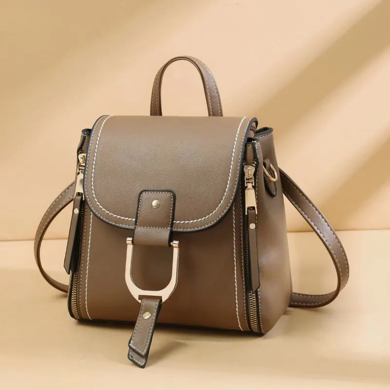 Backpack For Women Large Capacity Retro Vintage Multi-Function Crossbody Bag