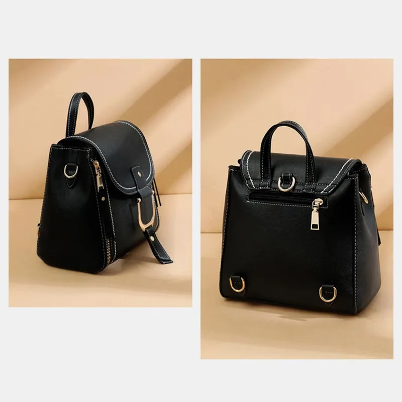Backpack For Women Large Capacity Retro Vintage Multi-Function Crossbody Bag