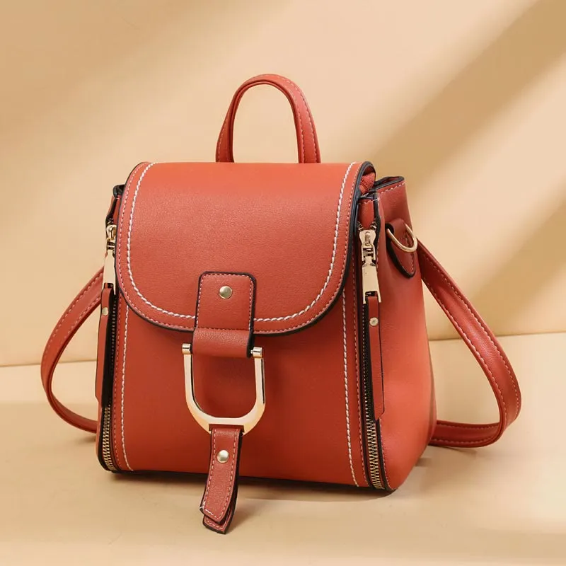 Backpack For Women Large Capacity Retro Vintage Multi-Function Crossbody Bag