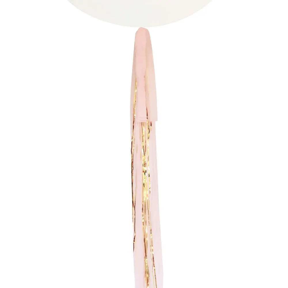 Balloon Tail - White Gold   Pink