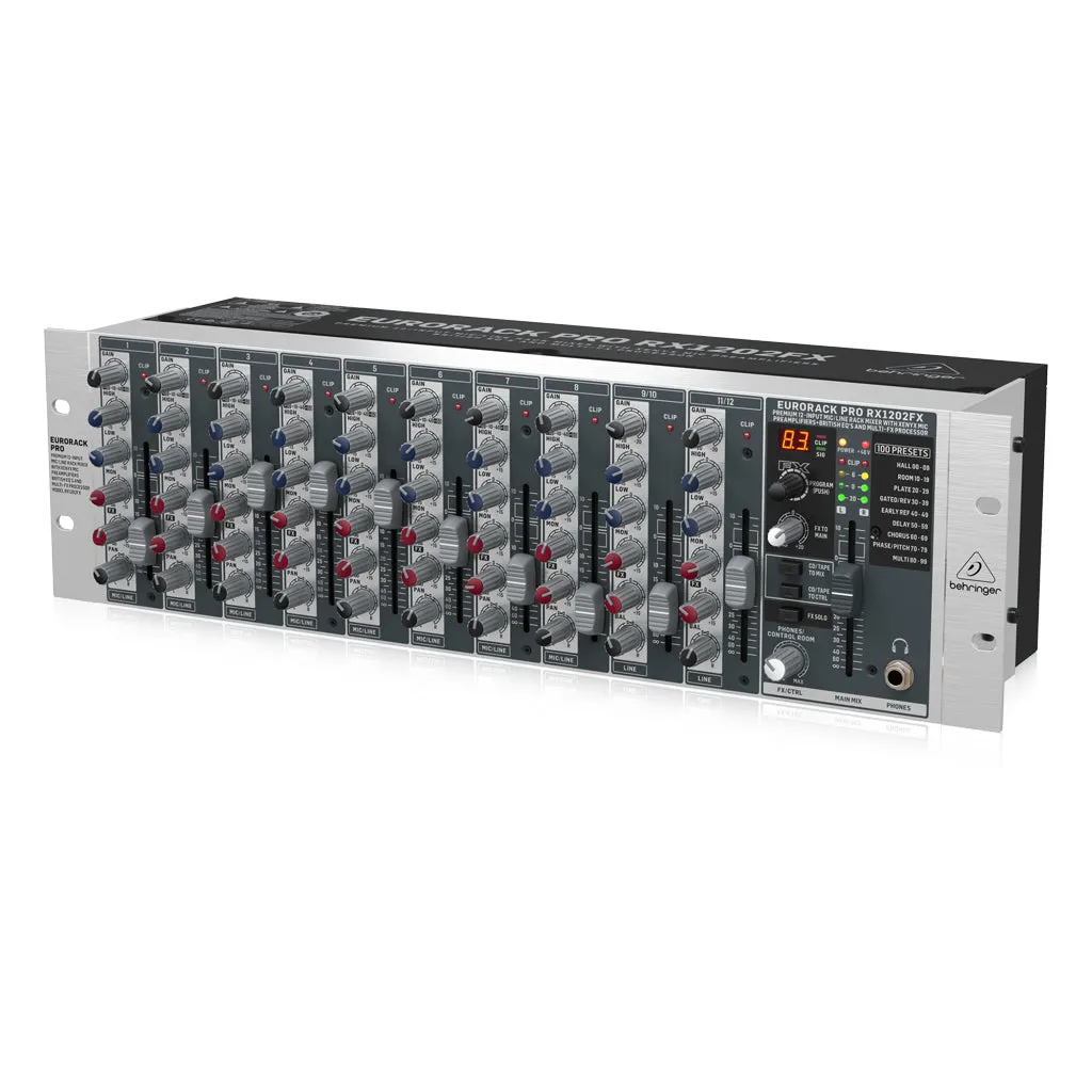 Behringer Eurorack Pro RX1202FX Rack Mixer