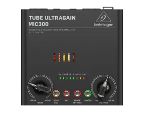 Behringer MIC300  Tube Ultragain Vacuum Tube Preamp with Limiter