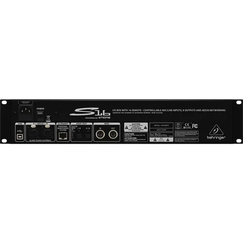 Behringer S16 Digital Snake I/O Box w/ 16 MIDAS Preamps