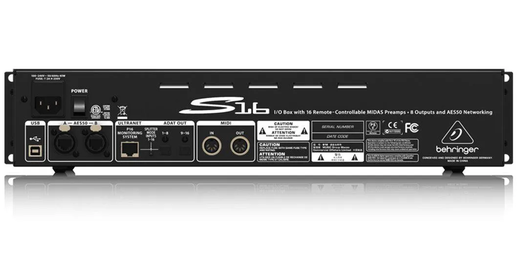 Behringer S16 Digital Snake Multicore Interface