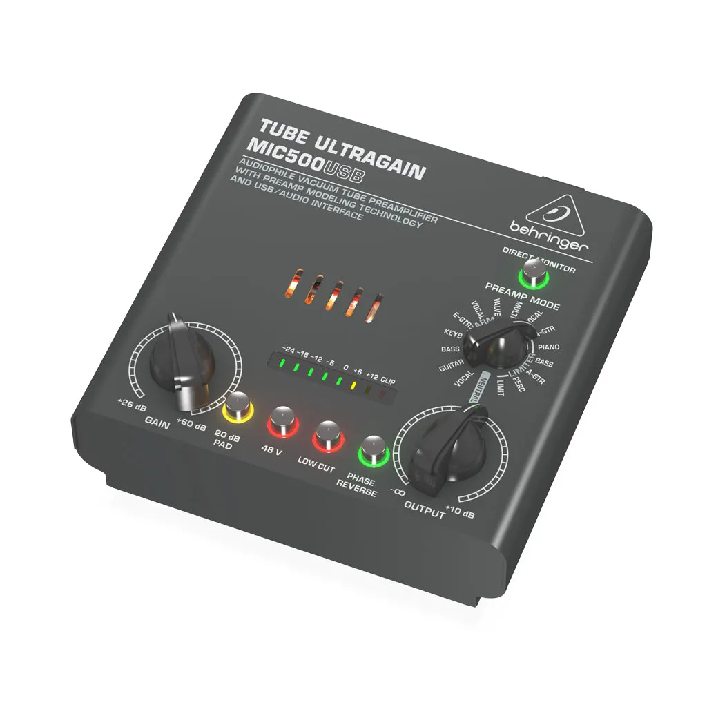 Behringer Tube Ultragain MIC500USB Preamp
